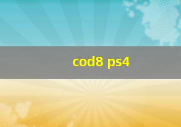 cod8 ps4